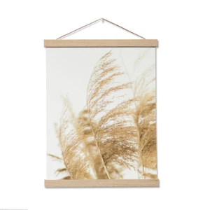 Posterleiste Posterschiene Bilderrahmen Klemmschiene Holz Plakathalter Boho Deko - Bild 1 von 7