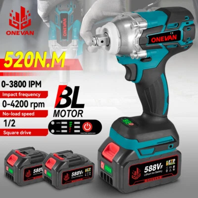 ONEVAN 520NM Chiave a Percussione Avvitatore a Impulsi Elettrica Per Batteria Makita