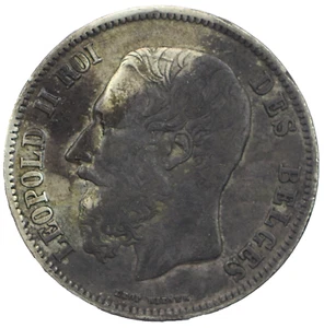 5 Francs BELGIQUE LÉOPOLD II 1869 - Bild 1 von 2