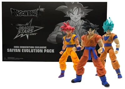 BANDAI DRAGON BALL STARS SUPER SAIYAN GOKU EVOLUTION PACK SET SDCC 2018 EXCL NUEVO Foto 1 de 4