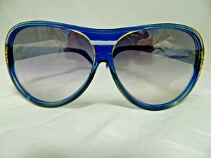 Vintage Blue Jordache aviator style sunglasses France Plastic - Picture 1 of 5
