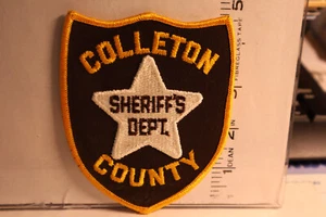 police patch   COLLETON COUNTY SHERIFF DEPT SOUTH CAROLINA - Picture 1 of 1