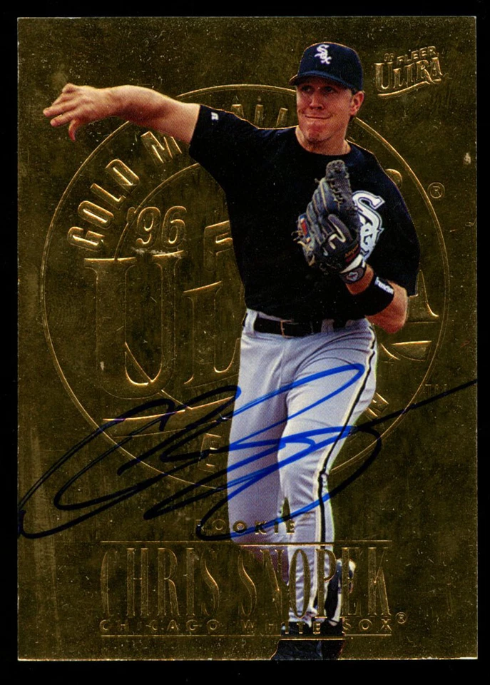 Tarjeta coleccionable de béisbol Fleer Ultra 1996 autografiada firmada por Chris Snopek #336 Foto 1 de 1