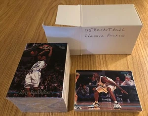 Juego de 120 cartas de baloncesto clásico novatos 1995 sin abrir granate, apilamiento, ShaqMT - Imagen 1 de 3