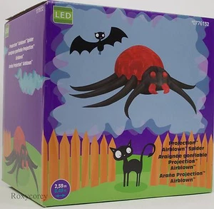 Halloween Holiday Living 8,49 Fuß Projektion luftgeblasene Spinne aufblasbar Neu im Karton - Bild 1 von 2