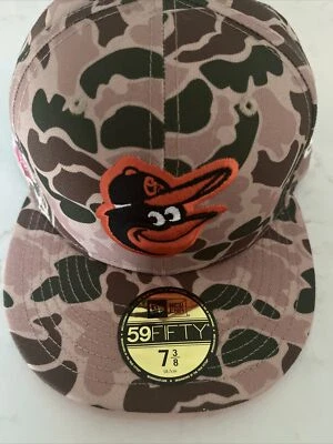 Baltimore Orioles 7 3/8 Hat Mens New Era MLB Duck Camo 1983 World Series 59fifty - Image 1 of 4