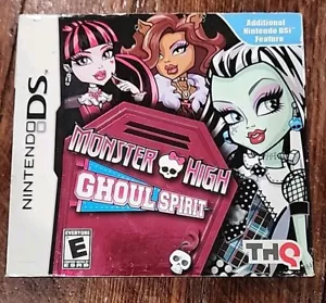 Monster High Ghoul Spirit Nintendo DS Clasificado E 2010 Probado y Funciona Sin Manual - Imagen 1 de 5