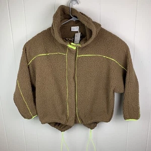 Out From Under Jacket Hoodie Button Up Brown Women’s Small NWT - Picture 1 of 5