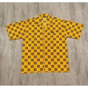 Vintage Y2K Musso Platinum Jeams Button Up Checkered XL - Picture 1 of 8