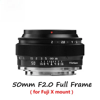 50mm F2.0 Full Frame Lens for Fujifilm Fuji X mount Mirrorless Cameras - Image 1 of 4