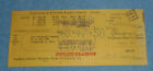 1950 Youngstown &amp; Southern Railway Company Billhead To The Cavanaugh Company OH