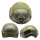 Military Fast Protective Helmet W/ Side Rails For Paintball Hunting Shooting CS