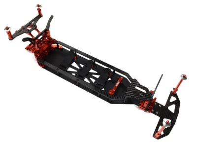 Alloy Chassis & Carbon Fiber Conversion Kit for Team Associated DR10 Drag - Image 1 of 4