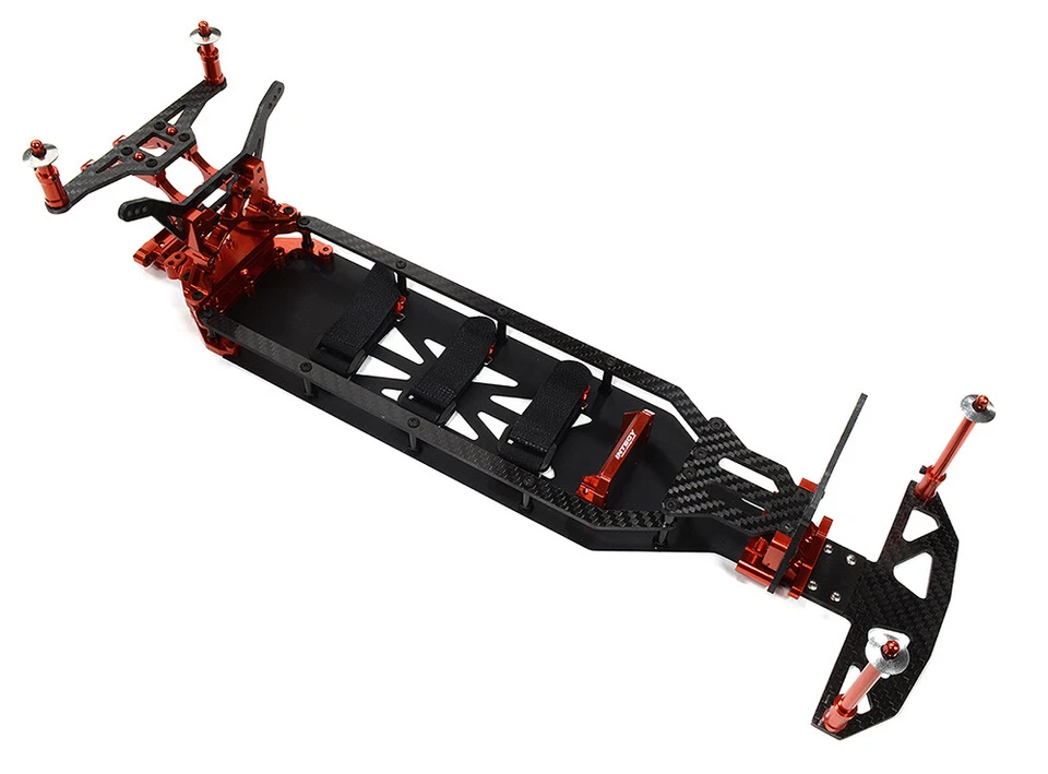 Alloy Chassis & Carbon Fiber Conversion Kit for Team Associated DR10 Drag - Image 1 of 4