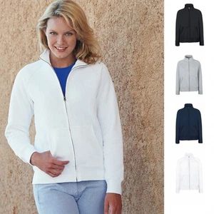 Damen Premium Sweatjacke Fruit of the loom Lady Fit Jacke Sweat Sweatshirt 70/30 - Bild 1 von 1