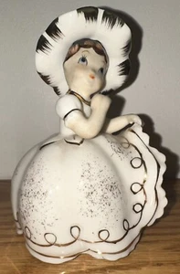 Adorable Vintage Lefton Bloomer Girl 4” Figurine Missing Parasol KW10531 - Bild 1 von 8