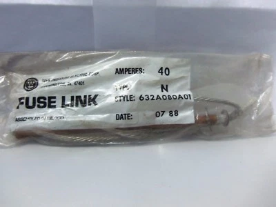 Nuevo eslabón fusible Westinghouse 632A080A01 40 amperios tipo N NIFP Foto 1 de 3