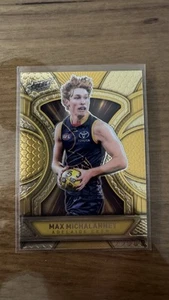 Select AFL Footy Stars 2025 MAX MICHALANNEY Gold Dragon Scales 046/399 Crows - Picture 1 of 2