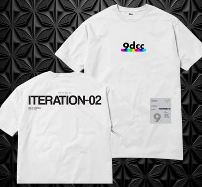 Camiseta 9dcc Interation-02 Snowfro x Erick Calderon Art Blocks Cromie Squiggle Foto 1 de 4