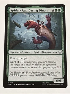 MTG Universes Beyond: Spider-man Spider-Rex, Daring Dino 0116 NM - Picture 1 of 2