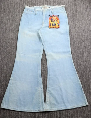 Pantalones de mezclilla Hiphugger acampanados de colección Y2K Paris Blues para mujer talla 13 pierna de 14 EE. UU. NUEVOS CON ETIQUETAS Foto 1 de 4