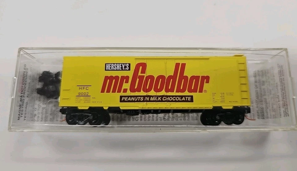 N Scale HERSHEY'S  MR GOODBAR 40' Box Car, Road 9002 -MICRO TRAINS 21310 - Image 1 of 2