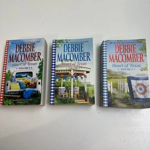 LOT OF 3 ROMANCE tpbS  6 stories BY Debbie MaComber COMPLETE SER: HEART OF TEXAS - Imagen 1 de 21