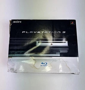 PlayStation 3 CECHA01 Box Only PS3 60gb Backwards Fat Console Box Only - DAMAGED - Picture 1 of 9