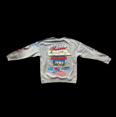 Boohoo Hombre Gran Tamaño Carreras Gráfico Sudadera Unisex EE. UU. Arizona Talla M   Foto 1 de 4