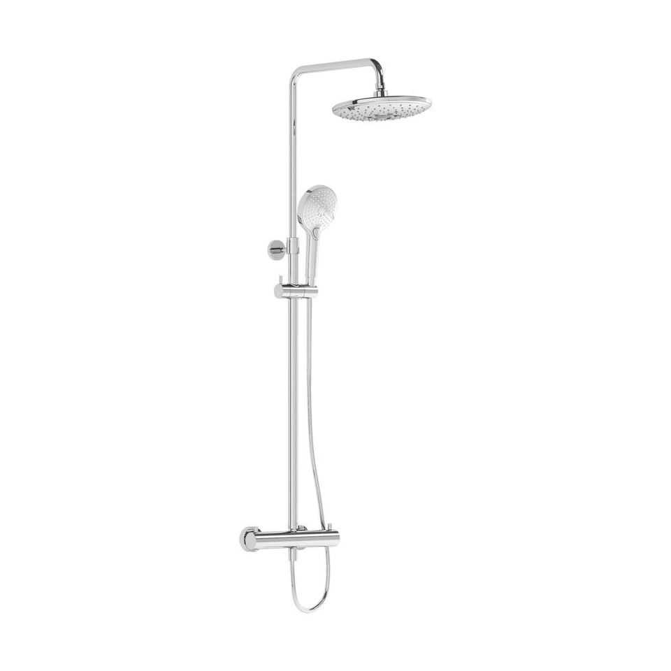 Vitra Aquaheat Bliss 240 Thermostatic Bar Mixer Shower & Kit - Chrome