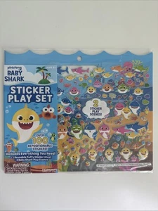 Pinkfong Baby Shark Sticker Play Set 100+ Adesivi Riutilizzabili Sigillati NUOVO - Foto 1 di 10