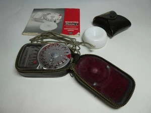 Weston Master V Working Classic Light Meter with Invercone, Manual and Case - Picture 1 of 13