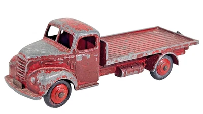 Vintage Dinky Toys 422 Fordson Thames Flat Truck 1:43 Scale Red Color Diecast - Image 1 of 4