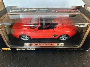 Maisto Ford Mustang Mach III At 1 1/18 Diecast Model Car Special Edition Red New - Picture 1 of 6