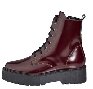 Zapatos mujer STUDIO W botín cuero burdeos plataforma talla 39 NUEVO - Imagen 1 de 3