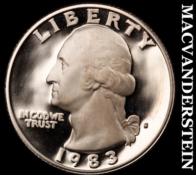 1983-S Washington Quarter-Choice Gem Proof Lustrous No Reserve #KLB3968 - Image 1 of 2