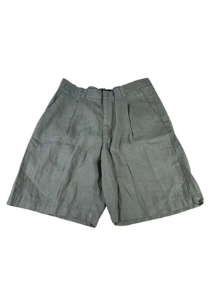 NOVO Shorts Masculino Brandini de Linho Tamanho 33 Bege Escuro Bronzeado Casual Verão Leve - Imagem 1 de 4