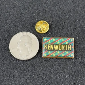 Vintage Kenworth Trucking Prismatic Stars Stripes Enamel Pin Pinback #51046 - Picture 1 of 2