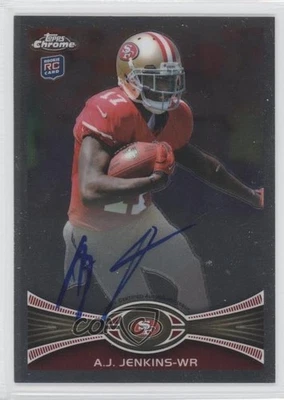 2012 Topps Chrome Rookie Auto AJ Jenkins #156 Auto RC - Image 1 of 2
