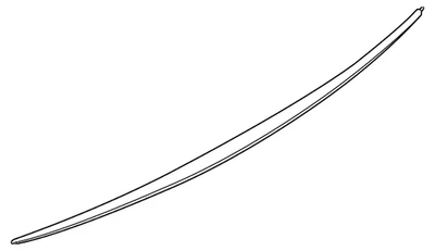 Alerón labial trasero original Audi - fibra de carbono 8V5-071-645-A-3Q0 Foto 1 de 4