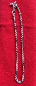 Silver Brighton Necklace 16”-18” With 2” Extender Double Link Mesh Chain - Picture 1 of 6