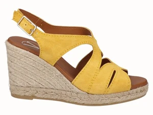 Viguera Sandalen Espadrilles Frau IN Kruste Haut Wedges Und Schnalle - Cor (C - Bild 1 von 6
