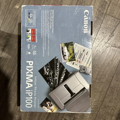 Brand New factory Sealed Canon PIXMA iP100 Inkjet Photo Bluetooth Printer - Image 1 of 4