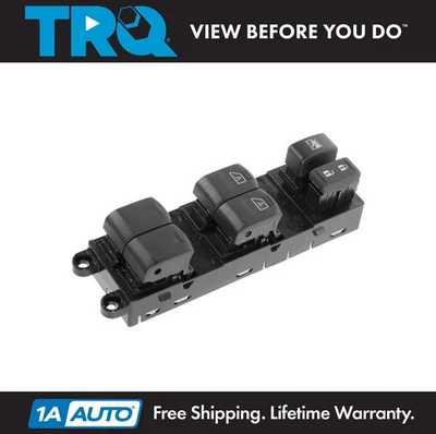 TRQ Master Power Window Switch Driver Side Left LF for 07-12 Nissan Pathfinder - Image 1 of 3