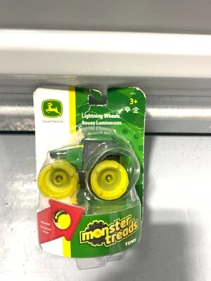 TOMY John Deere Monster Treads Lightning Wheels Tractor New In Package - Image 1 of 2