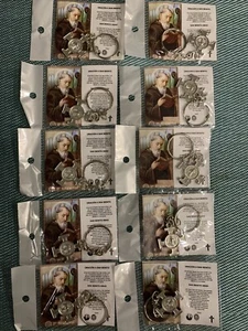 10 Keychains St. Benedict - San Benito Cruz -Silver Tone “ Cross” - Llaveros - Picture 1 of 4
