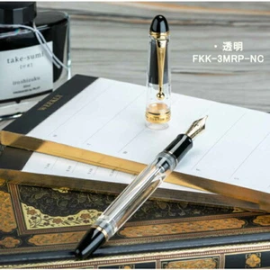 PILOT fountain pen FKK-3MRP-NC size B " CUSTOM 823 " Transparent 14K No15 - Picture 1 of 13