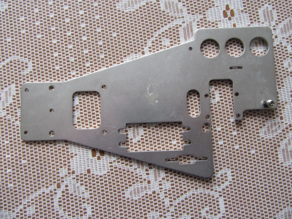 A619 T2M Mini Chassisplatte Silberfarben Aus Aluminium L 19,4 cm Modellbau - Bild 1 von 4