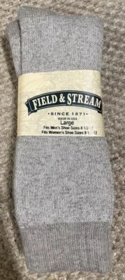 Calcetines para hombre Field & Stream al aire libre, esquí caza, talla grande 9,5-12, hechos en EE. UU. Foto 1 de 4