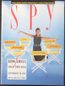 Spy Magazine Januar/Februar 1988 - Justine Bateman ohne Etikett - Bild 1 von 3